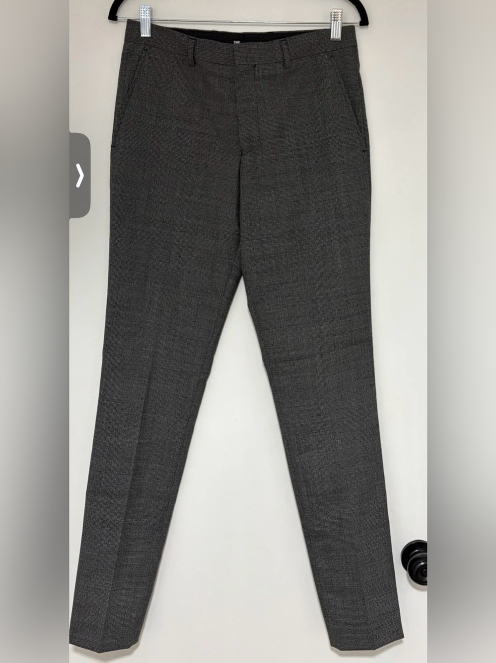 The Kooples Women’s Black And White Straight Leg Wool Pants Size 44 NWT